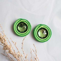 Aros Topito Bicolor verde