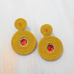 Aros Espiral Doble dorado