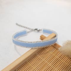 Pulsera Jane azul pastel y traslúcido