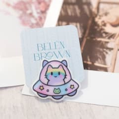 Pin TR Gato Ovni