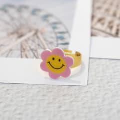 Anillo TR Flor rosada