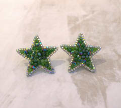 Aros Topito pequeña estrella verde