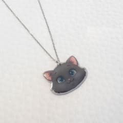 Collar TR Gato gris ojos azules