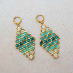 Aros Colmena esmeralda y menta