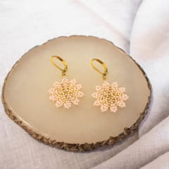 Aros Mónaco durazno y dorado