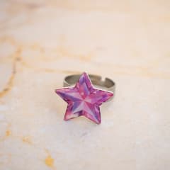 Anillo TR Estrella de cristal