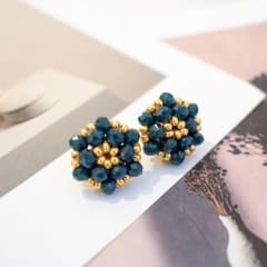 Aros Tiny esmeralda oscuro
