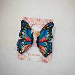 Aros Mariposa Cristales colores