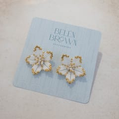 Aros Lily blanco