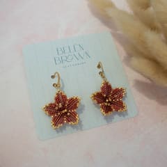 Aros Lily largo burdeo