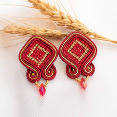 Aros Murano rojo