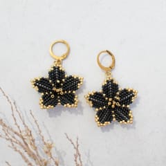 Aros Lily largo negro
