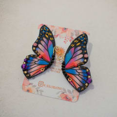 Aros Mariposa cristales colores 2