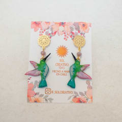 Aros Colibrí Mediano y Mandala