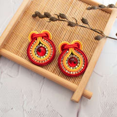 Aros Atlantis rojo, naranjo y amarillo