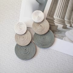 Aros Tres círculos blanco, gris y plomo