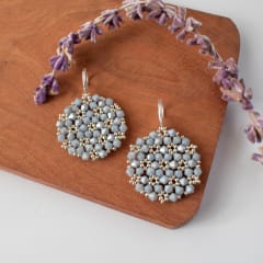 Aros Medallón gris