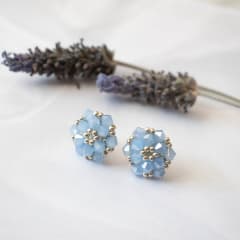 Aros Tiny azul pastel