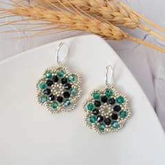 Aros Rueda negro y turquesa