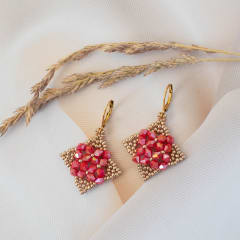 Aros Rombo rojo