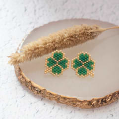 Aros Trébol verde