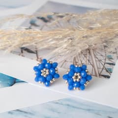 Aros Tiny azul opaco