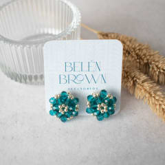 Aros Tiny esmeralda traslúcido