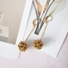 Aros Esfera dorado