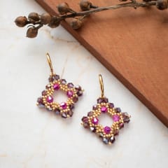 Aros Taylor morado y fucsia