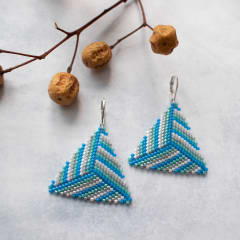 Aros Dolce Vita azul y turquesa