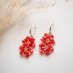 Aros Aura rojo