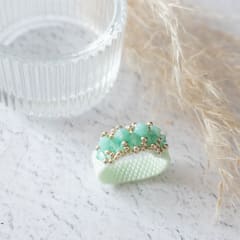 Anillo Corona menta