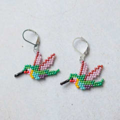 Aros Colibrí verde