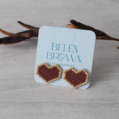 Aros Corazón café