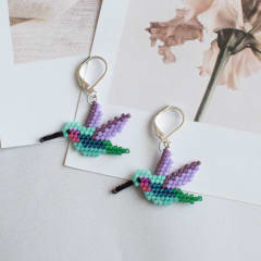 Aros Colibrí turquesa