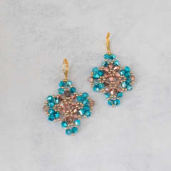 Aros Lady calipso y beige