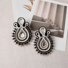 Aros Turquía Doble blanco y negro