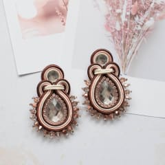 Aros Turquía café y blanco