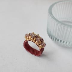 Anillo Corona café