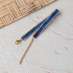 Pulsera Jane azul y dorado