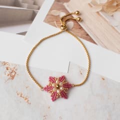 Pulsera Magnolia granate