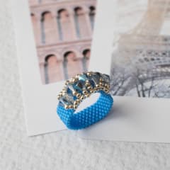 Anillo Corona azul
