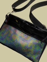 Bandolera verde tornasol