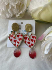 Aros Corazón multi corazones con gota