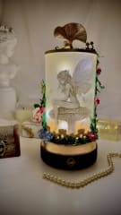 Lámpara media bombonera dorada 2