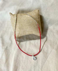 Choker rojo luna