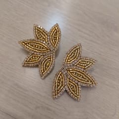 Aros Hojita Pequeña dorado