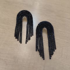 Aros Cascadas Grandes negro