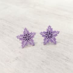 Aros Estrellitas lila