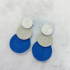 Aros Tres Círculos azul y gris